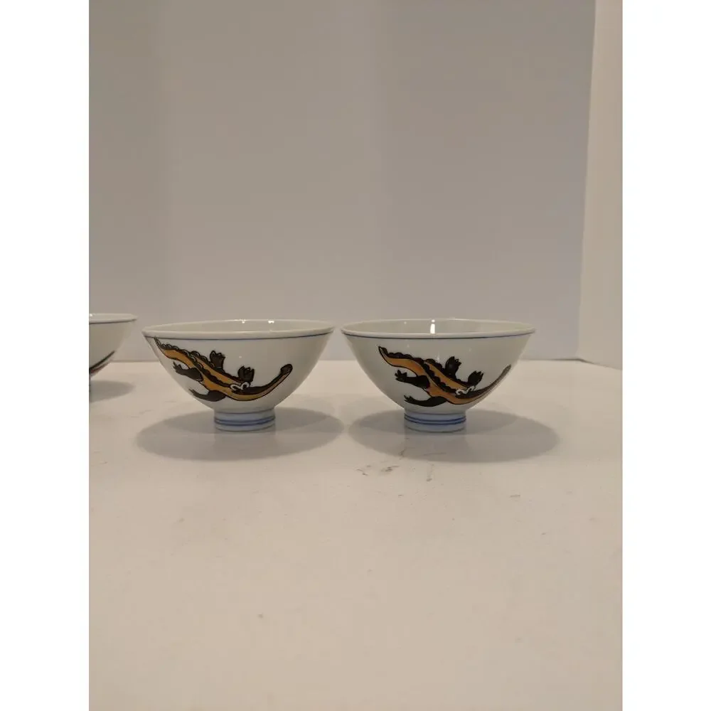 Chinese Rice Bowls Unique Characters Set Of 6. Like Anime Characters.